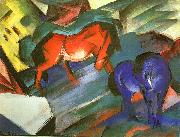 Franz Marc Red and Blue Horse oil painting picture wholesale